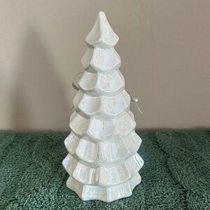 Bella Lux Holiday Christmas Tree Diffuser Iridescent White Scented Vanilla Pine